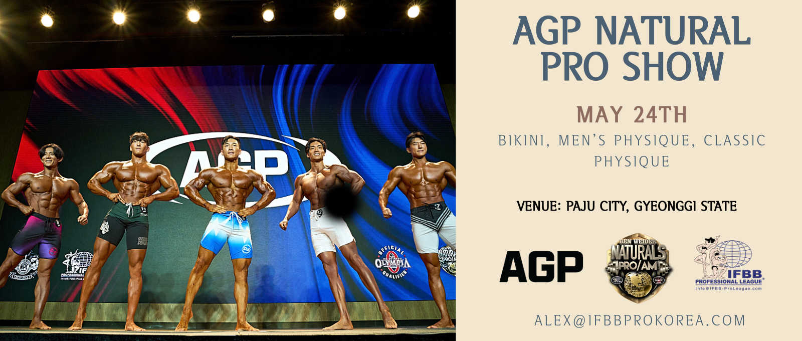 2026 Agp Korea Natural Pro - Men's Physique