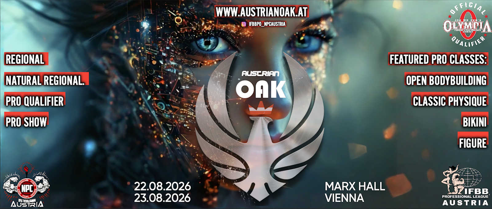 2026 Austrian Oak - Men's Open Bodybuilding