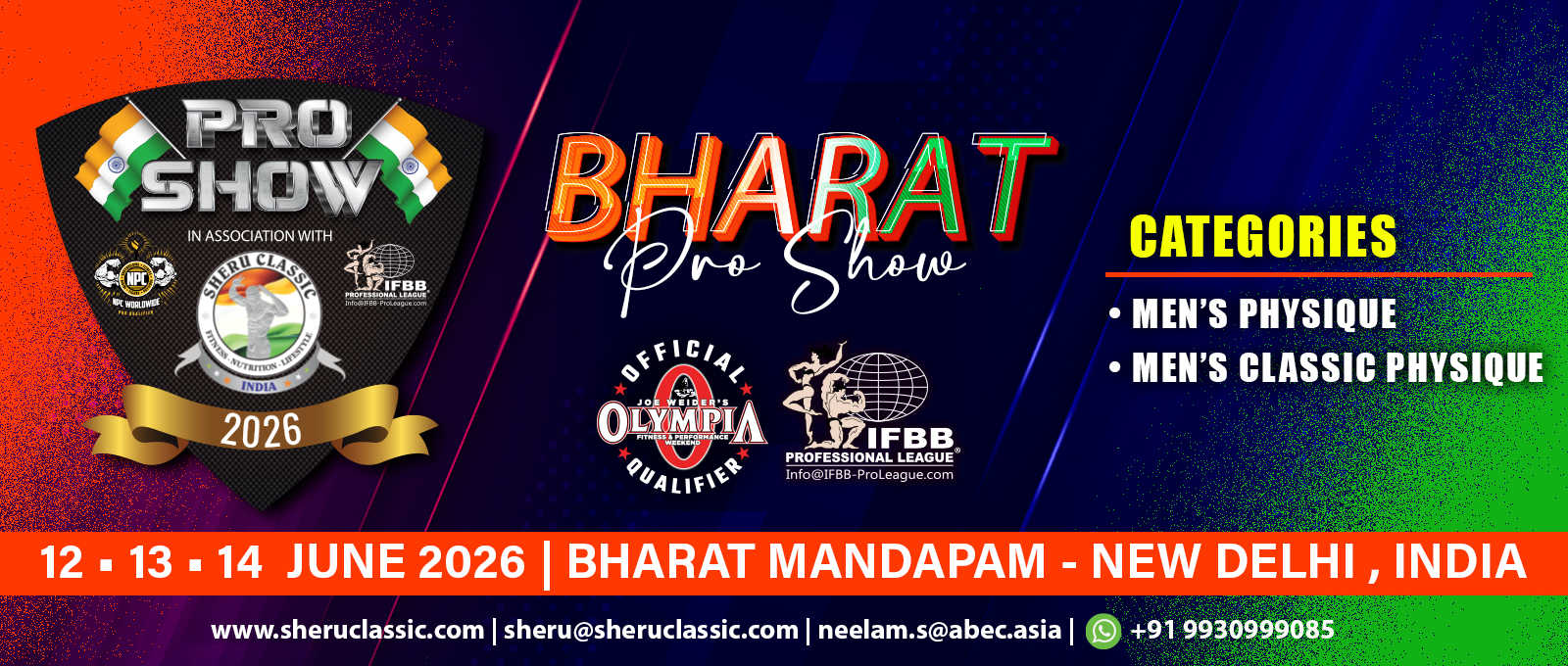 2026 Bharat India Pro - Men's Classic Physique