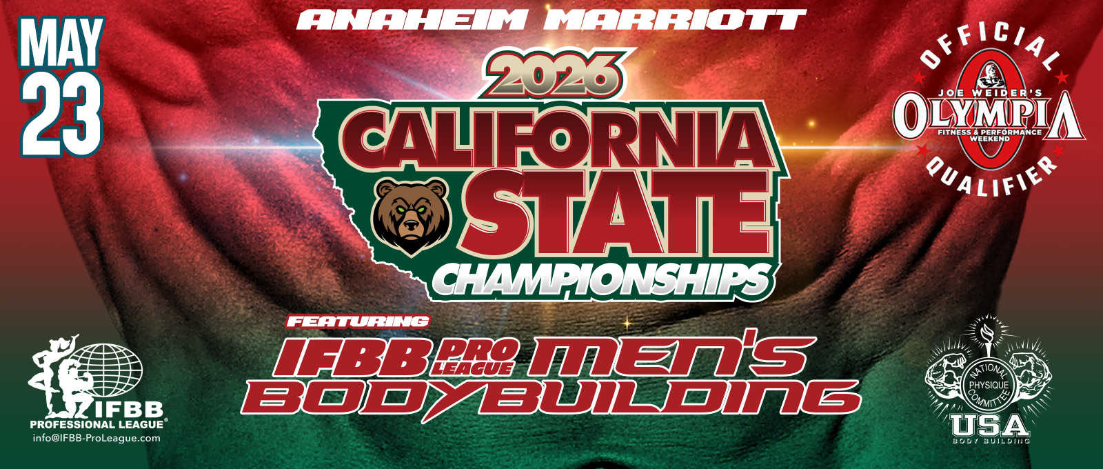 2026 California State Pro - Men's Open Bodybuilding
