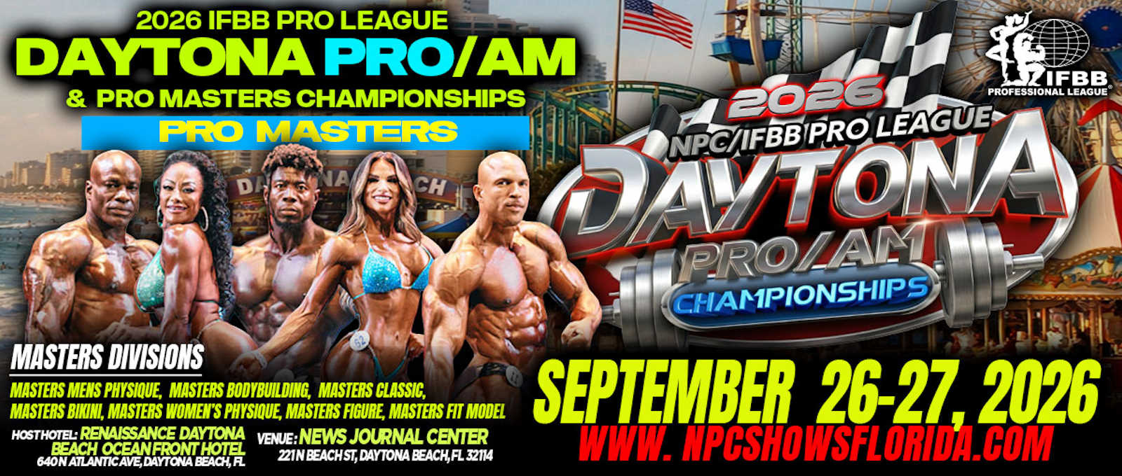 2026 Daytona Masters Pro - Men's Open Bodybuilding