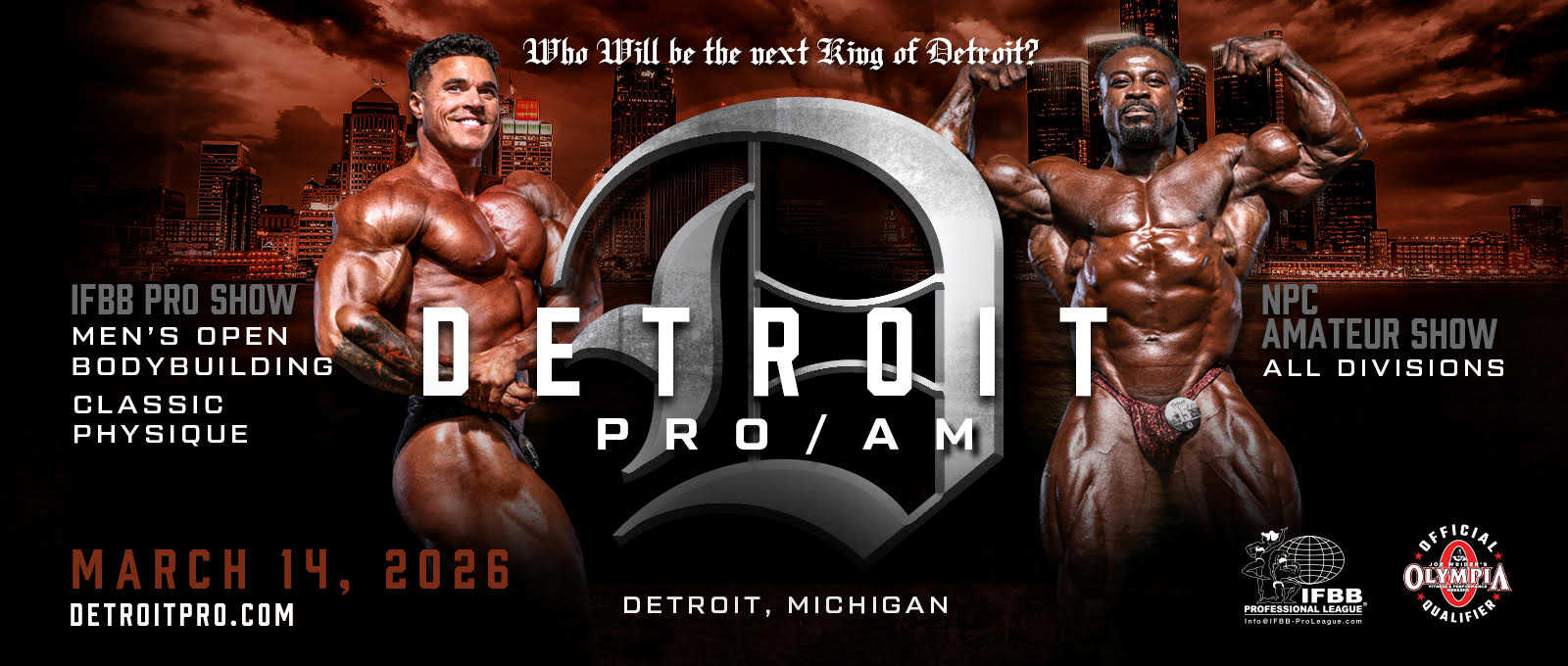 2026 Detroit Pro - Men's Open Bodybuilding