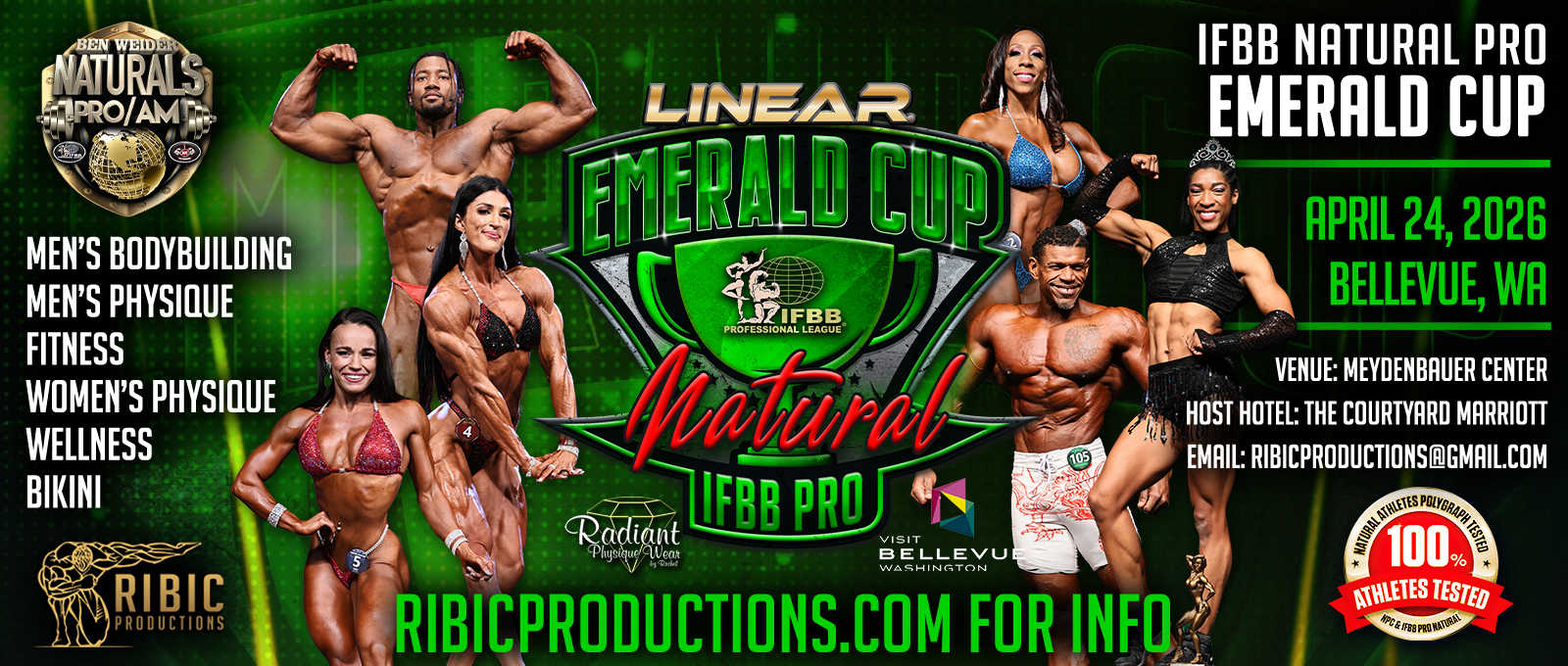 2026 Emerald Cup Natural Pro - Men's Open Bodybuilding