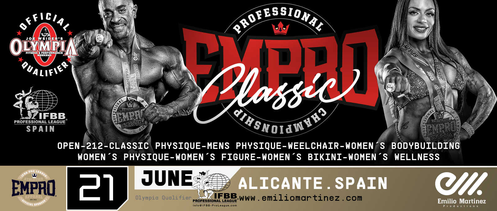 2026 Empro Classic Spain Pro - Men's Open Bodybuilding