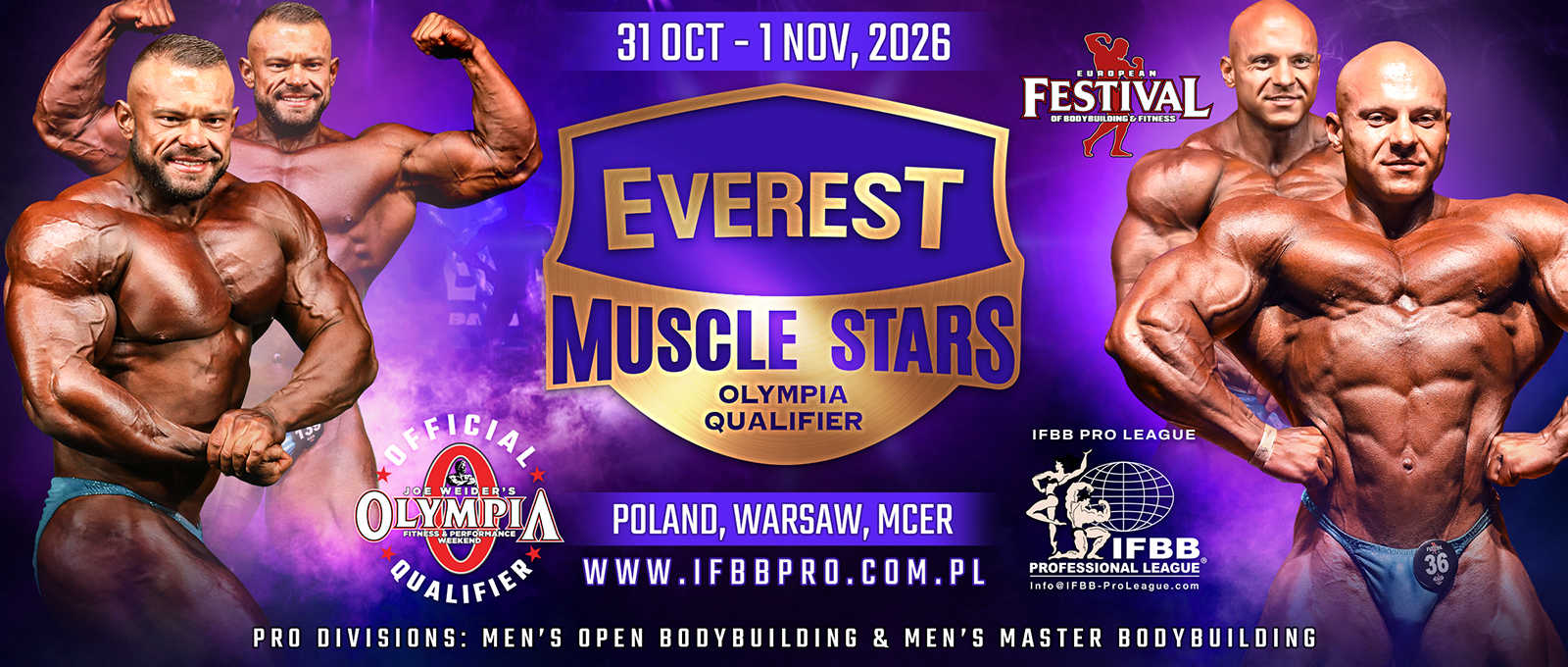 2026 Everest Muscle Stars Pro - Men's Open Bodybuilding