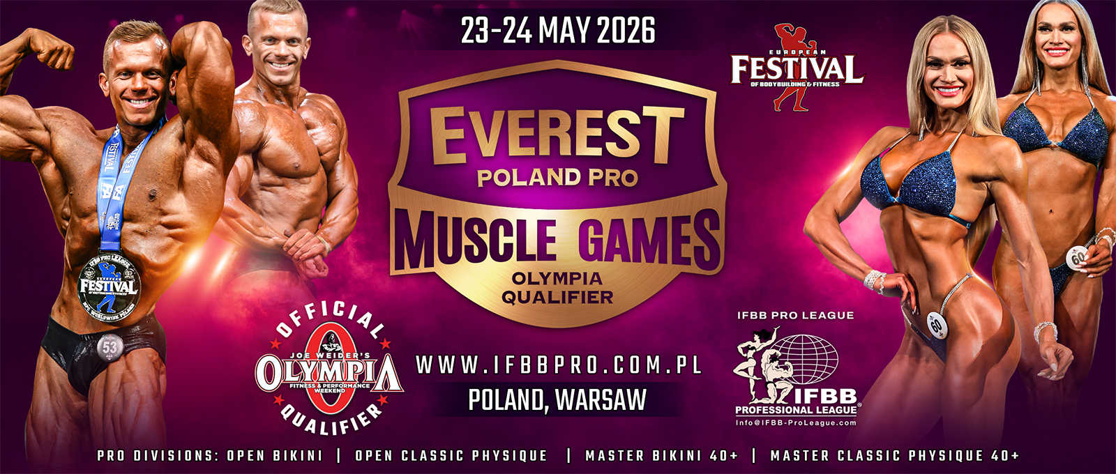 2026 Everest Poland Pro Muscle Games - Men's Classic Physique