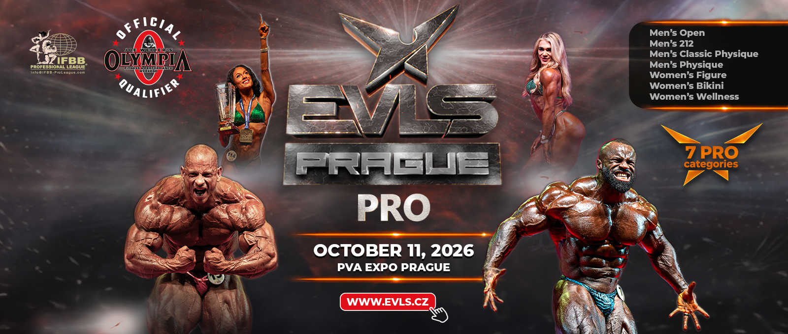 2026 EVLS Prague Pro - Men's Open Bodybuilding