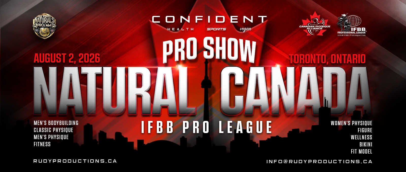 2026 Natural Canada Pro Show - Men's Open Bodybuilding