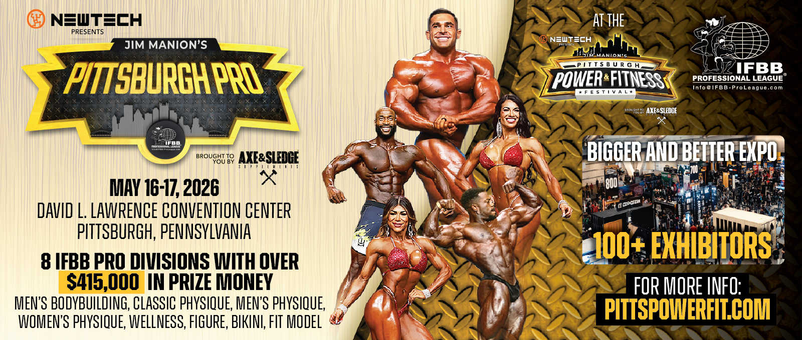 2026 Pittsburgh Power & Fitness Festival - Men's Open Bodybuilding