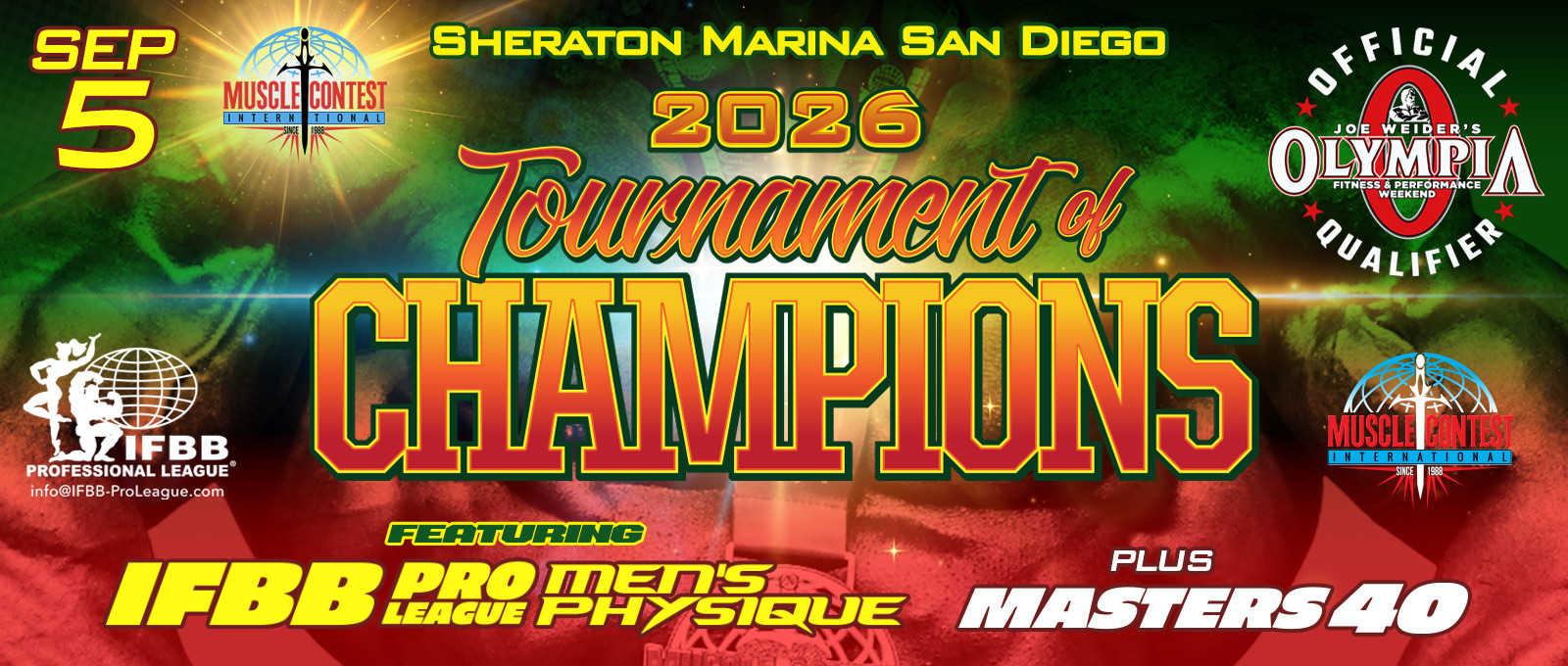 2026 Tournament Of Champions Pro - Men's Physique