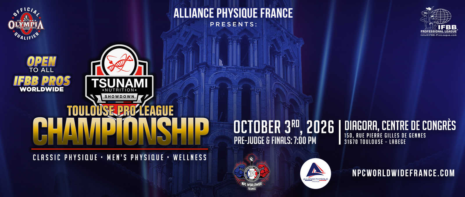 2026 Tsunami Nutrition Toulouse Championship - Men's Classic Physique